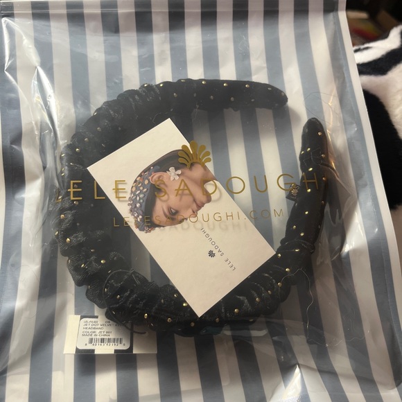 Lele Sadoughi Jet Dot Kelly Headbsnd - Picture 2 of 5